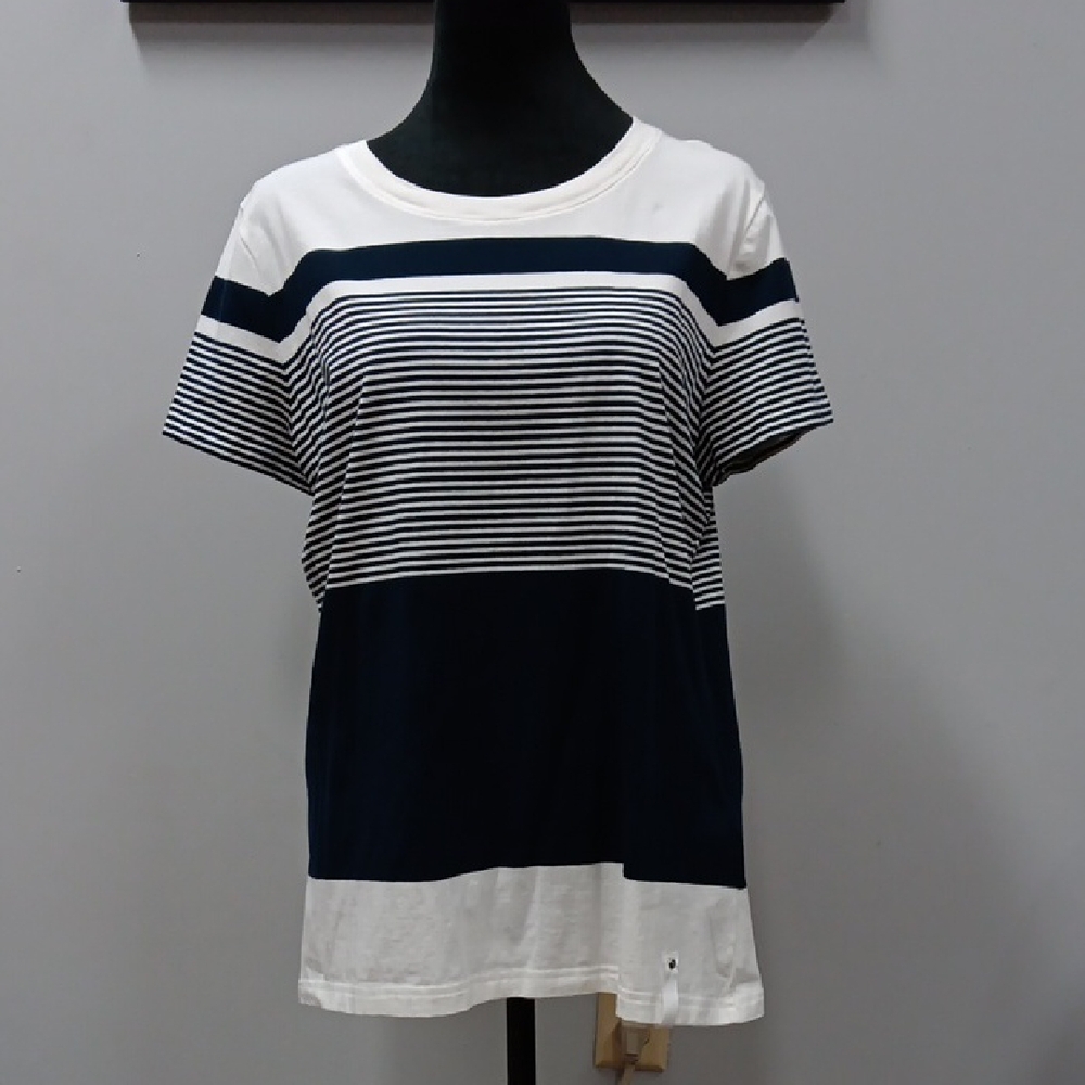 Ralph Lauren Blue and White Short Sleeve Tee